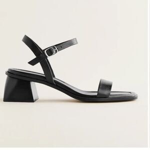 Reformation Stephanie Heeled Sandal - Black